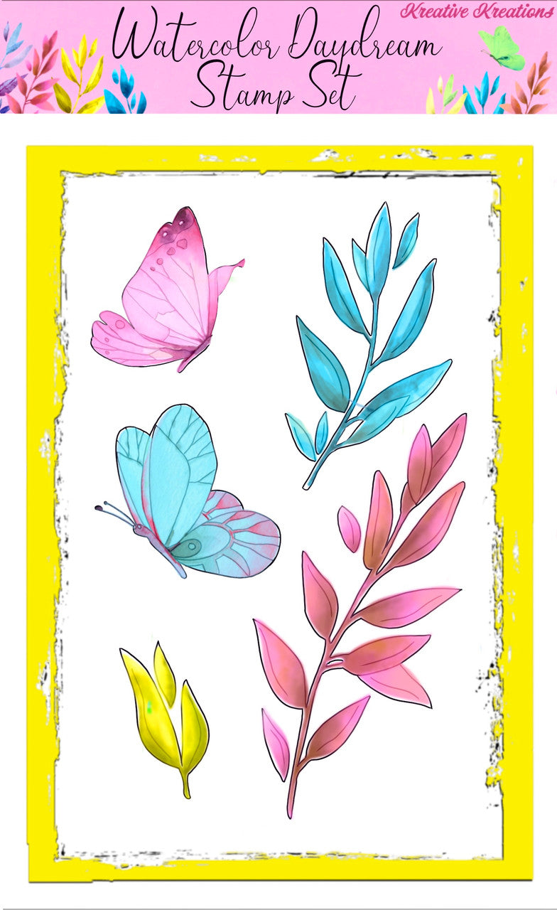 Kreative Kreations aquarel Daydream stempelset